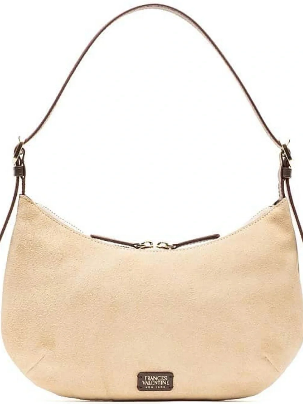 Frances Valentine Starr Suede Hobo - Oyster
